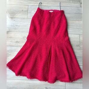 OSCAR DE LA RENTA Elegant Red Women's Skirt